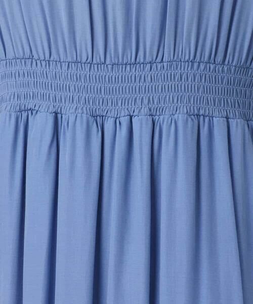 OFUON / オフオン ロング・マキシ丈ワンピース | ウエスト切り替えキーネックワンピース/洗える/WEB限定 | 詳細20