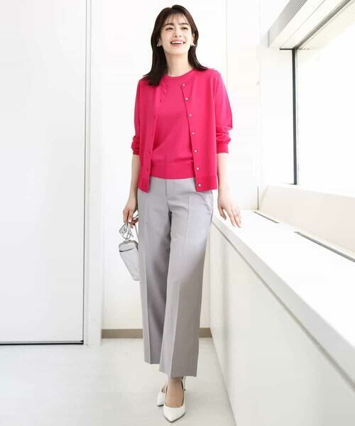 OFUON / オフオン ニット・セーター | カラーニットアンサンブル/UVカット/接触冷感/洗える/WEB限定サイズあり | 詳細3