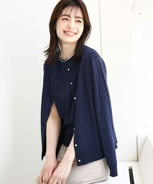 OFUON / オフオン ニット・セーター | カラーニットアンサンブル/UVカット/接触冷感/洗える/WEB限定サイズあり | 詳細6