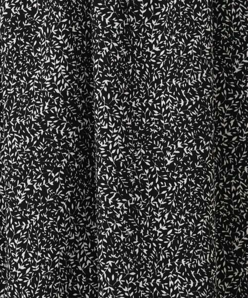 OFUON / オフオン ロング・マキシ丈スカート | モノトーンリーフ柄フレアースカート/洗える | 詳細21