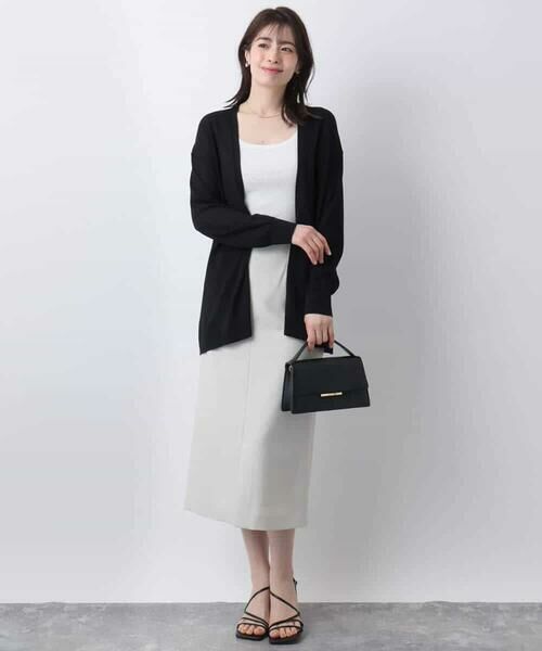 OFUON / オフオン ロング・マキシ丈スカート | リネンライクタイトスカート/洗える | 詳細24