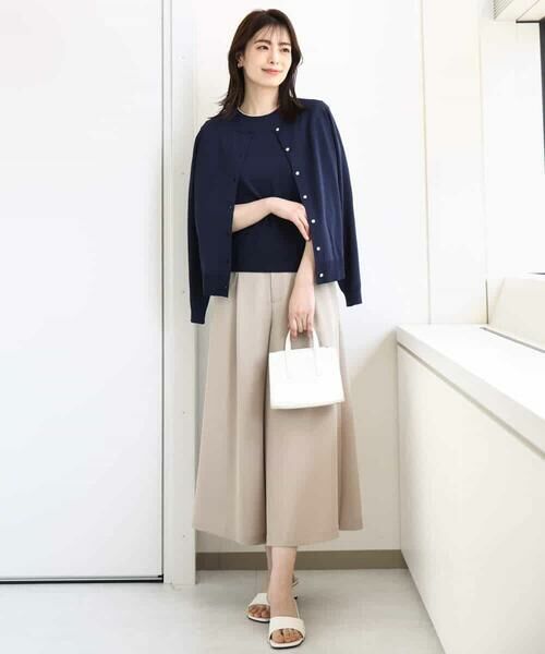 OFUON / オフオン その他パンツ | ウエストタックワイドパンツ/洗える | 詳細12