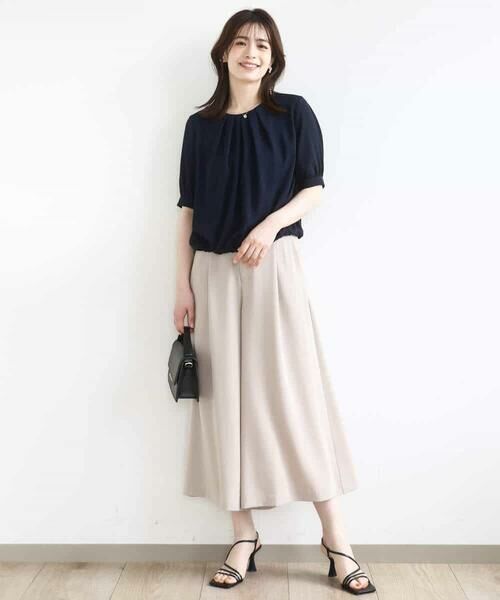 OFUON / オフオン その他パンツ | ウエストタックワイドパンツ/洗える | 詳細19