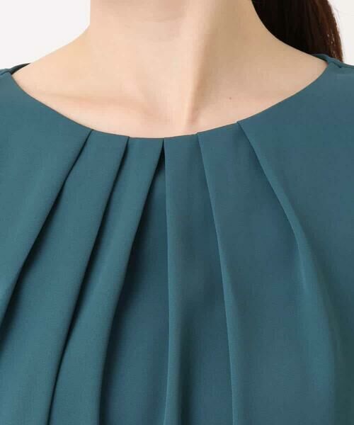 OFUON / オフオン シャツ・ブラウス | タックデザインジョーゼットブラウス/UVカット/接触冷感/洗える | 詳細17