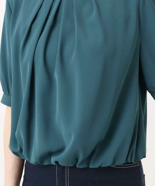 OFUON / オフオン シャツ・ブラウス | タックデザインジョーゼットブラウス/UVカット/接触冷感/洗える | 詳細20