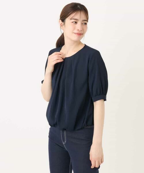 OFUON / オフオン シャツ・ブラウス | タックデザインジョーゼットブラウス/UVカット/接触冷感/洗える | 詳細23