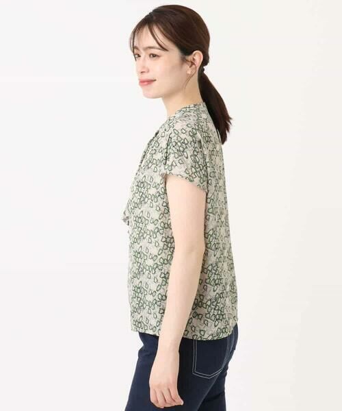 OFUON / オフオン シャツ・ブラウス | チェーンプリントブラウス/洗える | 詳細10