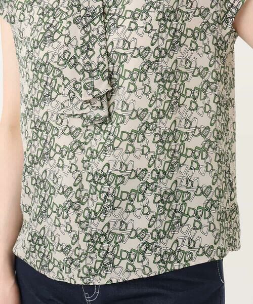 OFUON / オフオン シャツ・ブラウス | チェーンプリントブラウス/洗える | 詳細14
