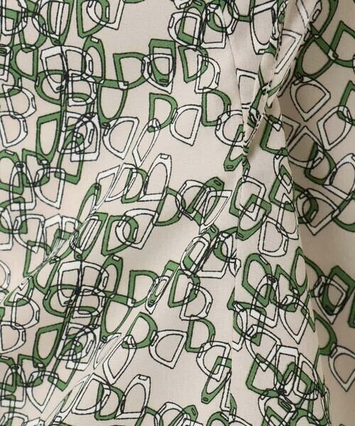 OFUON / オフオン シャツ・ブラウス | チェーンプリントブラウス/洗える | 詳細16