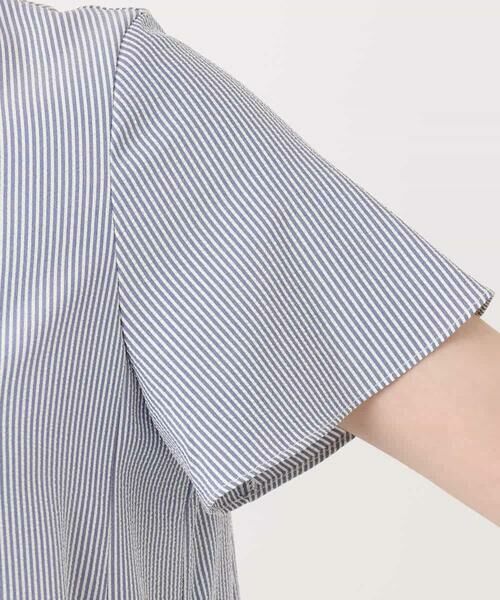 OFUON / オフオン ロング・マキシ丈ワンピース | キーネックデザインワンピース/洗える | 詳細1