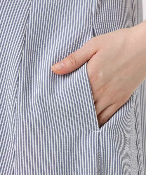 OFUON / オフオン ロング・マキシ丈ワンピース | キーネックデザインワンピース/洗える | 詳細2