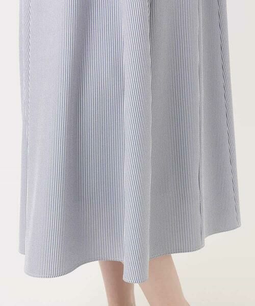 OFUON / オフオン ロング・マキシ丈ワンピース | キーネックデザインワンピース/洗える | 詳細3