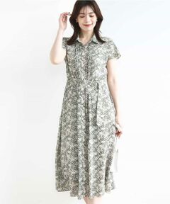 OFUON / オフオン ロング・マキシ丈ワンピース | チェーンプリントワンピース/洗える