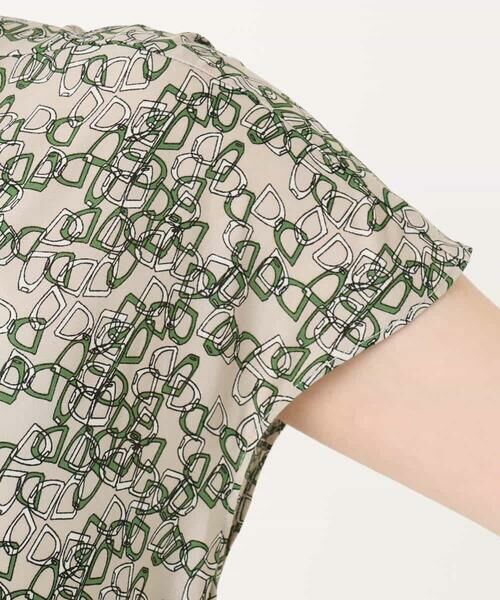 OFUON / オフオン ロング・マキシ丈ワンピース | チェーンプリントワンピース/洗える | 詳細13