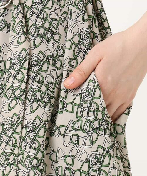 OFUON / オフオン ロング・マキシ丈ワンピース | チェーンプリントワンピース/洗える | 詳細14