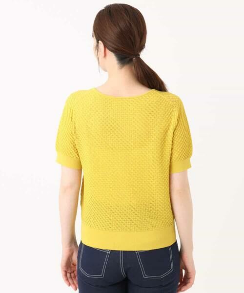 OFUON / オフオン ニット・セーター | レーシー編み半袖ニット/洗える/WEB限定サイズあり | 詳細21
