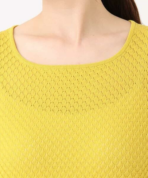 OFUON / オフオン ニット・セーター | レーシー編み半袖ニット/洗える/WEB限定サイズあり | 詳細22