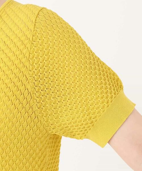 OFUON / オフオン ニット・セーター | レーシー編み半袖ニット/洗える/WEB限定サイズあり | 詳細23