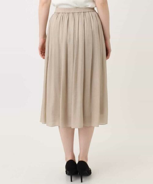 OFUON / オフオン ロング・マキシ丈スカート | 楊柳ラメタックギャザースカート/洗える | 詳細16