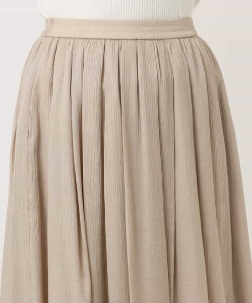 OFUON / オフオン ロング・マキシ丈スカート | 楊柳ラメタックギャザースカート/洗える | 詳細17