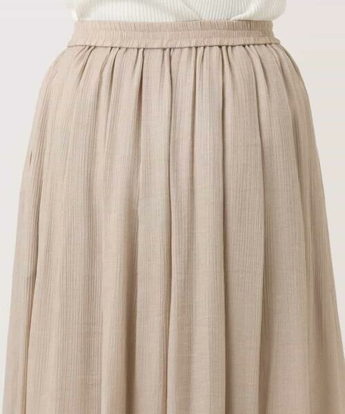 OFUON / オフオン ロング・マキシ丈スカート | 楊柳ラメタックギャザースカート/洗える | 詳細18