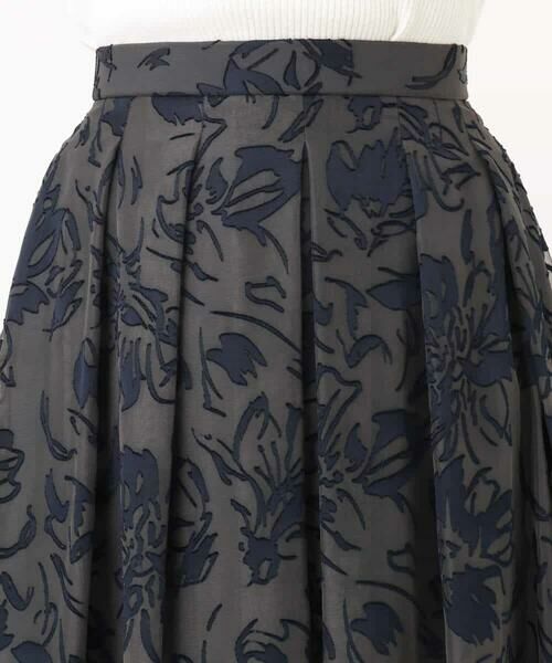 OFUON / オフオン ロング・マキシ丈スカート | 花柄シアーフレアースカート/洗える | 詳細10