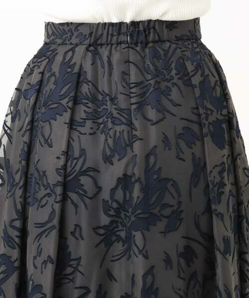 OFUON / オフオン ロング・マキシ丈スカート | 花柄シアーフレアースカート/洗える | 詳細11