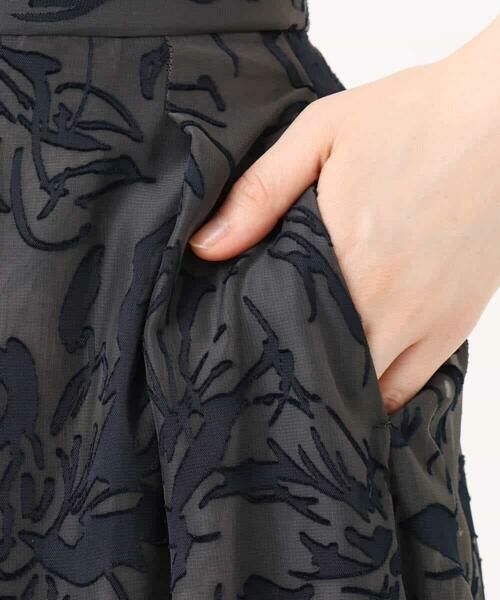 OFUON / オフオン ロング・マキシ丈スカート | 花柄シアーフレアースカート/洗える | 詳細13