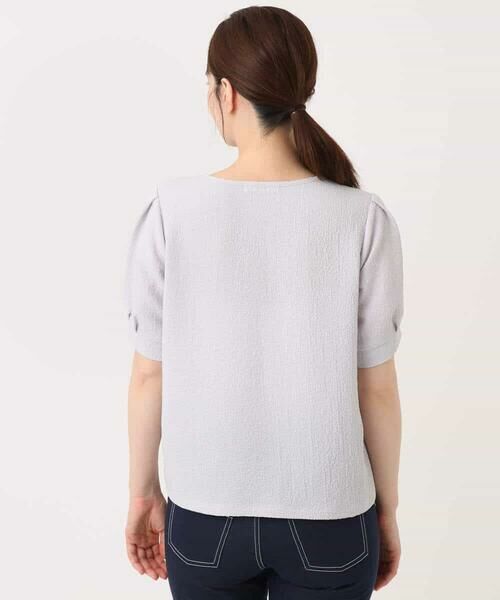 OFUON / オフオン カットソー | ふくれシャーリングパフスリーブトップス/洗える | 詳細18