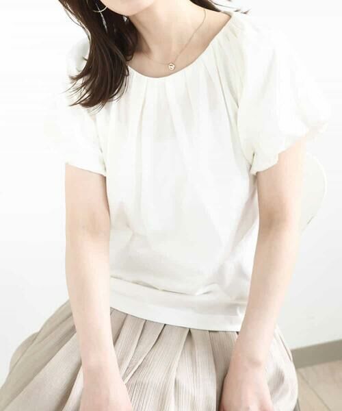 OFUON / オフオン カットソー | バルーンスリーブカットソー/接触冷感/洗える | 詳細5