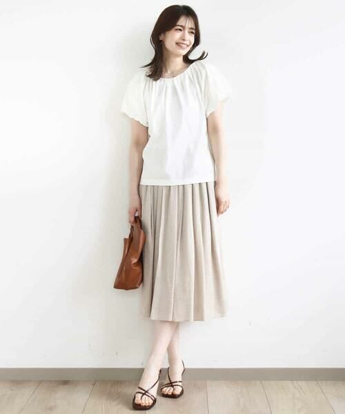 OFUON / オフオン カットソー | バルーンスリーブカットソー/接触冷感/洗える | 詳細7