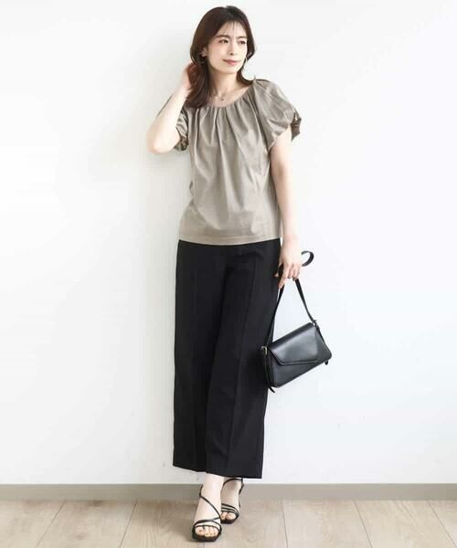 OFUON / オフオン カットソー | バルーンスリーブカットソー/接触冷感/洗える | 詳細9