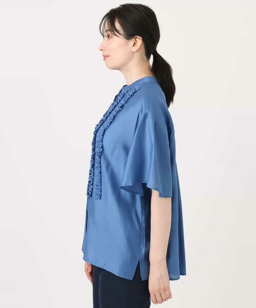 OFUON / オフオン シャツ・ブラウス | フロントフリルディティールブラウス/洗える/WEB限定 | 詳細14