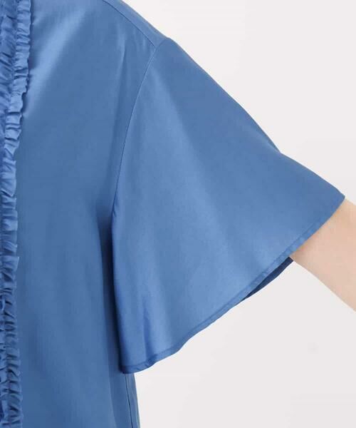 OFUON / オフオン シャツ・ブラウス | フロントフリルディティールブラウス/洗える/WEB限定 | 詳細18