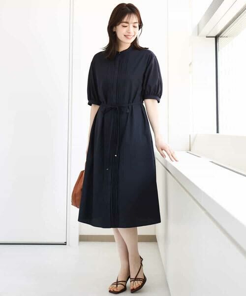 OFUON / オフオン ロング・マキシ丈ワンピース | ピンタック2wayワンピース/洗える/WEB限定サイズあり | 詳細10