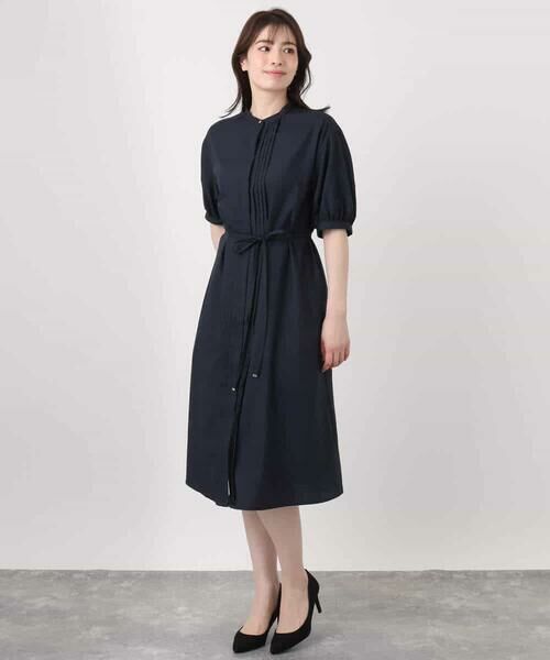 OFUON / オフオン ロング・マキシ丈ワンピース | ピンタック2wayワンピース/洗える/WEB限定サイズあり | 詳細11