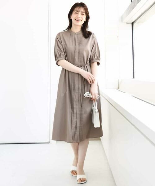 OFUON / オフオン ロング・マキシ丈ワンピース | ピンタック2wayワンピース/洗える/WEB限定サイズあり | 詳細2