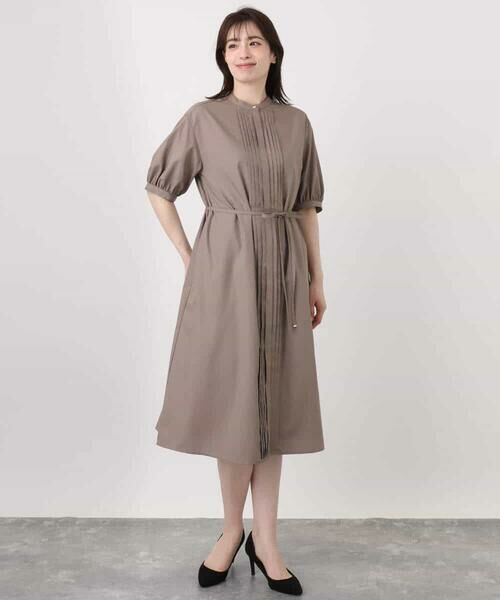 OFUON / オフオン ロング・マキシ丈ワンピース | ピンタック2wayワンピース/洗える/WEB限定サイズあり | 詳細22