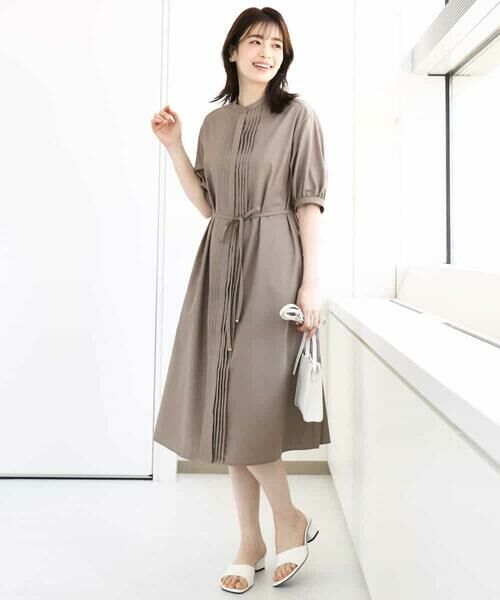 OFUON / オフオン ロング・マキシ丈ワンピース | ピンタック2wayワンピース/洗える/WEB限定サイズあり | 詳細3