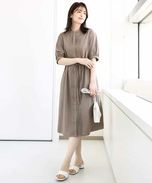 OFUON / オフオン ロング・マキシ丈ワンピース | ピンタック2wayワンピース/洗える/WEB限定サイズあり | 詳細4