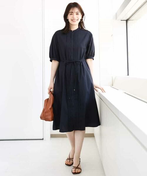 OFUON / オフオン ロング・マキシ丈ワンピース | ピンタック2wayワンピース/洗える/WEB限定サイズあり | 詳細8