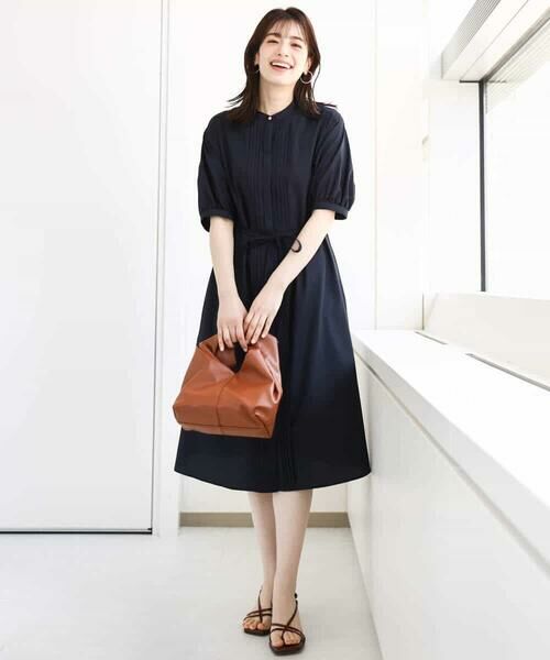 OFUON / オフオン ロング・マキシ丈ワンピース | ピンタック2wayワンピース/洗える/WEB限定サイズあり | 詳細9