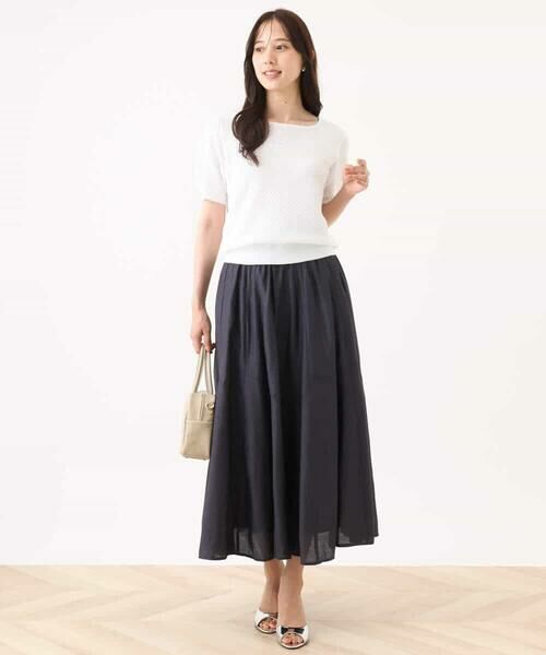 OFUON / オフオン ロング・マキシ丈スカート | シルキーローンフレアースカート/洗える/WEB限定 | 詳細10