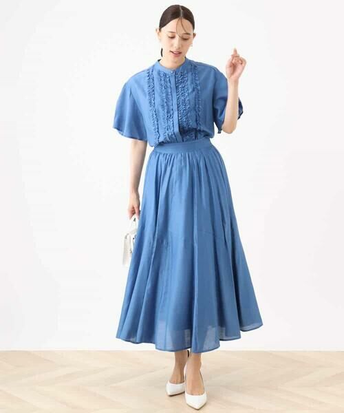 OFUON / オフオン ロング・マキシ丈スカート | シルキーローンフレアースカート/洗える/WEB限定 | 詳細14