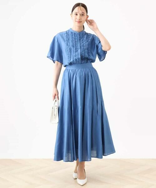 OFUON / オフオン ロング・マキシ丈スカート | シルキーローンフレアースカート/洗える/WEB限定 | 詳細15