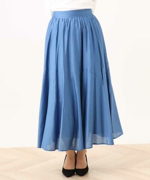 OFUON / オフオン ロング・マキシ丈スカート | シルキーローンフレアースカート/洗える/WEB限定 | 詳細2