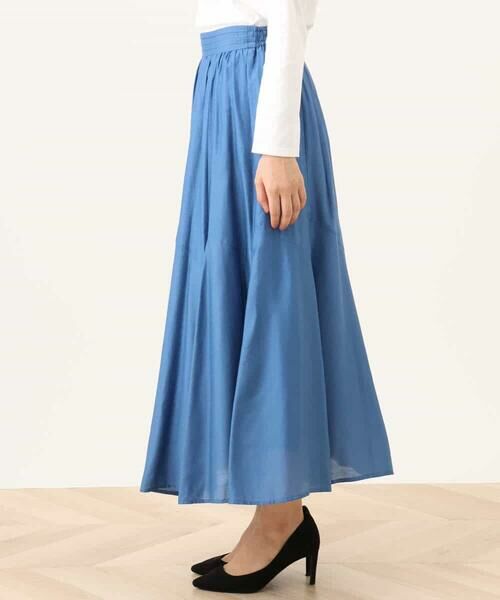 OFUON / オフオン ロング・マキシ丈スカート | シルキーローンフレアースカート/洗える/WEB限定 | 詳細3