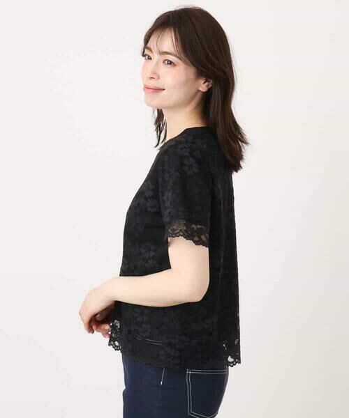 OFUON / オフオン カットソー | スカラップレースTシャツ/接触冷感/洗える/WEB限定サイズあり | 詳細13