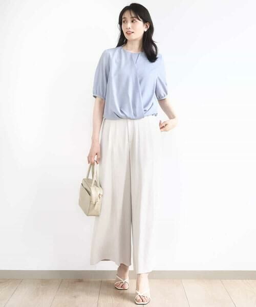 OFUON / オフオン シャツ・ブラウス | カシュクールデザインブラウス/接触冷感/速乾/洗える/WEB限定サイズあり | 詳細10