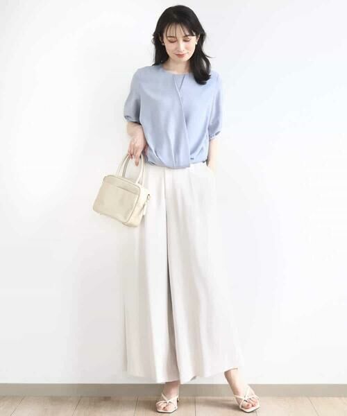 OFUON / オフオン シャツ・ブラウス | カシュクールデザインブラウス/接触冷感/速乾/洗える/WEB限定サイズあり | 詳細11